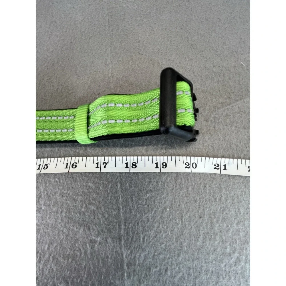 Alcott Adventures Green Padded Reflective Dog Collar Size Large New
